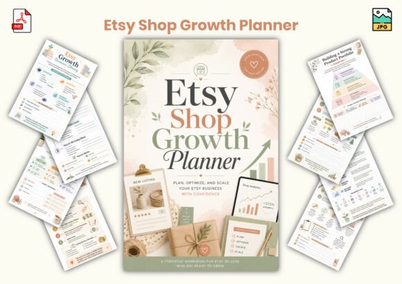 Download Etsy Shop Growth Planner - Premium Resources