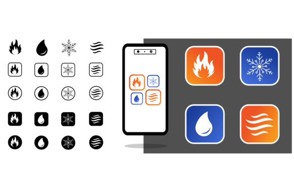 Download Hvac Icon Logo Vector Design Template - Design template Collection