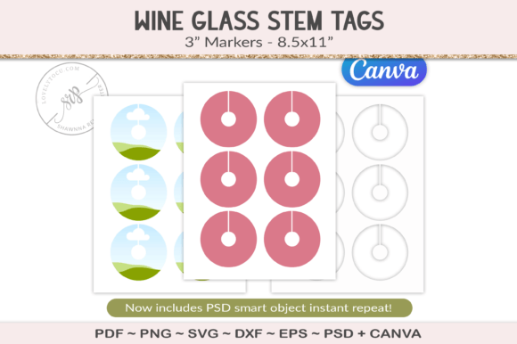 Download Wine Glass Marker Design Template - Design template Collection