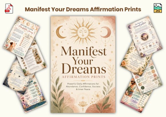 Download Manifest Your Dreams Affirmation Prints - Premium Bundle