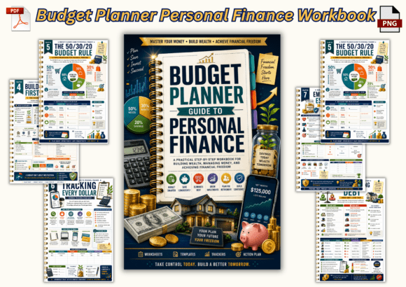 Download Budget Planner Personal Finance Workbook - Premium Resources