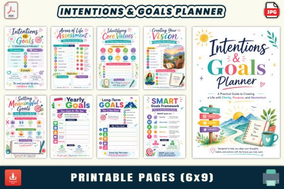Download Intentions &amp; Goals Planner - Premium Resources