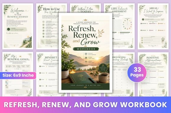 Download Refresh, Renew, and Grow Workbook - Premium Resources