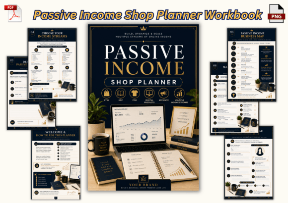 Download Passive Income Shop Planner - Premium Bundle